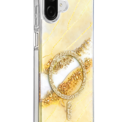 Samsung Galaxy A07 4G Lotus Simli Magsafe Kapak Kılıf - Gümüş 2