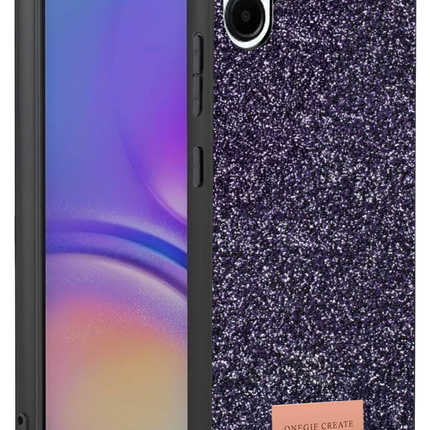 Samsung Galaxy A07 4G Bright Simli Kapak Kılıf - Derin Mor