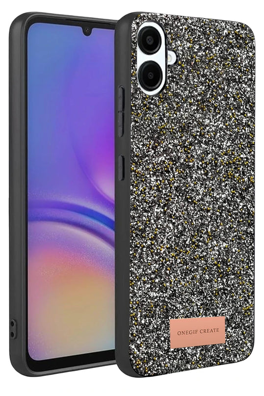 Samsung Galaxy A07 4G Bright Simli Kapak Kılıf - Gold