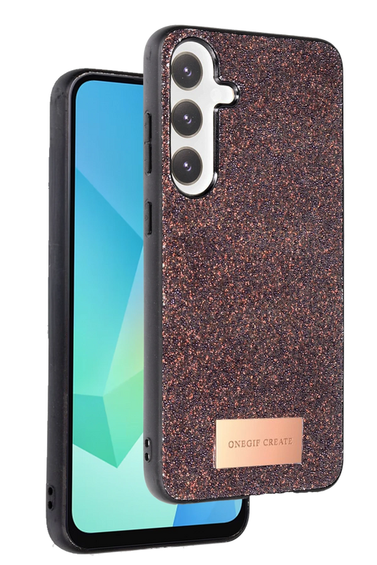 Samsung Galaxy A16 5G Bright Simli Kapak Kılıf - Derin Mor