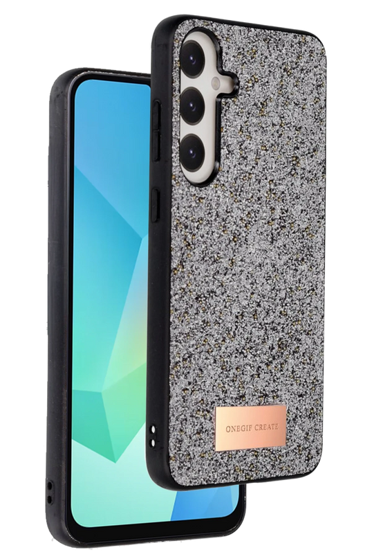 Samsung Galaxy A16 5G Bright Simli Kapak Kılıf - Gümüş