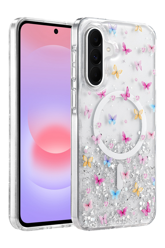 Samsung Galaxy A57 5G Misk Simli Magsafe Kapak Kılıf - Desen 4