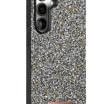Samsung Galaxy S24 Bright Simli Kapak Kılıf - Gold 3