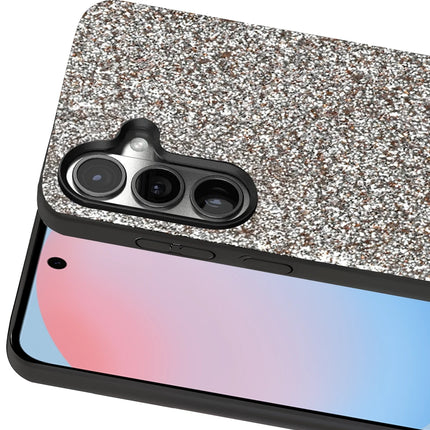 Samsung Galaxy S24 FE Bright Simli Kapak Kılıf - Gümüş 2