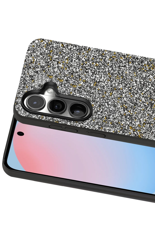 Samsung Galaxy S24 Plus Bright Simli Kapak Kılıf - Gold 2
