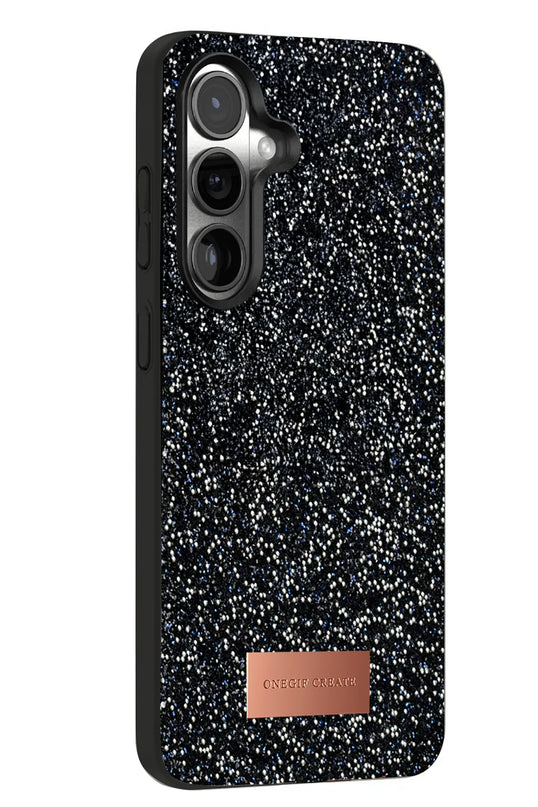 Samsung Galaxy S24 Plus Bright Simli Kapak Kılıf - Siyah 3