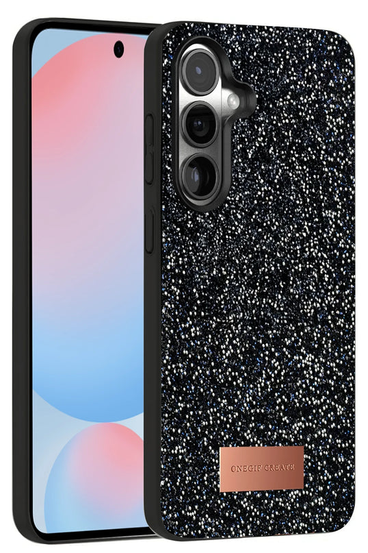 Samsung Galaxy S24 Plus Bright Simli Kapak Kılıf - Siyah