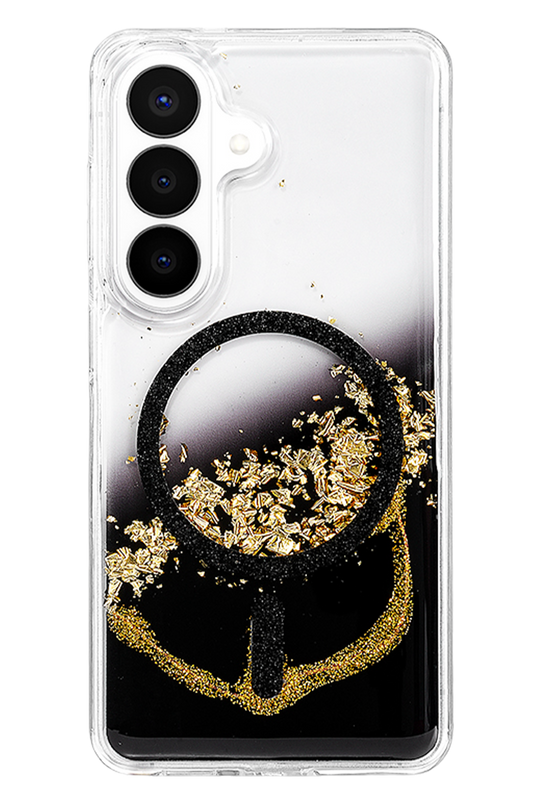 Samsung Galaxy S26 Lotus Simli Magsafe Kapak Kılıf - Siyah 3