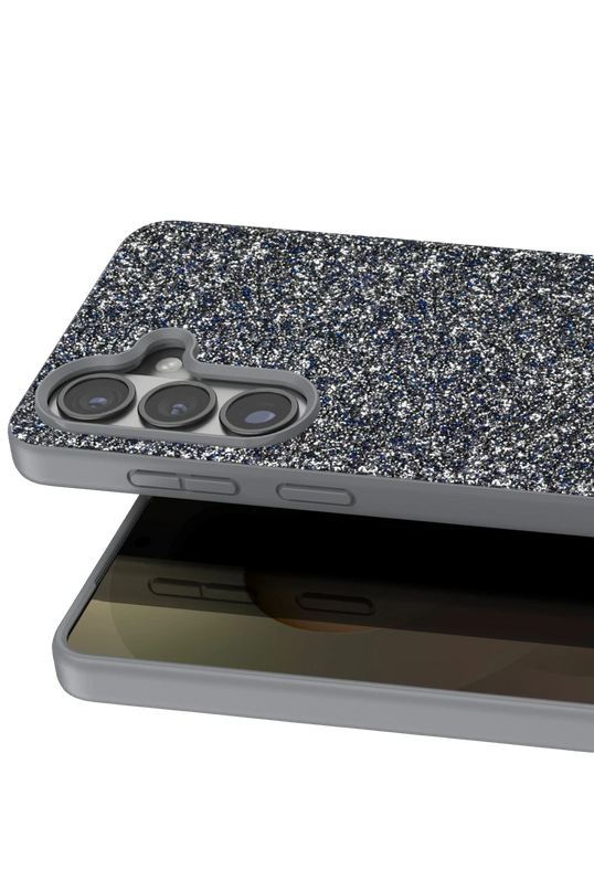 Samsung Galaxy S26 Plus Bright Simli Kapak Kılıf - Gümüş 2