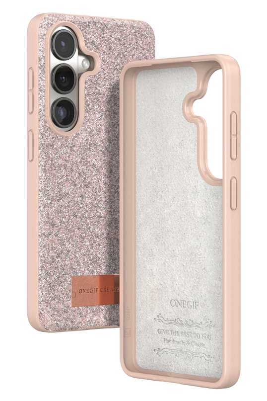 Samsung Galaxy S26 Plus Bright Simli Kapak Kılıf - Pembe 3