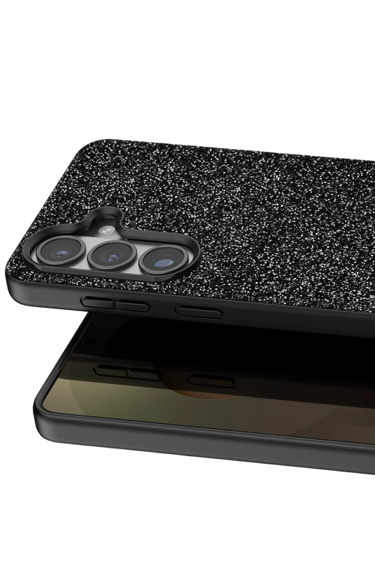 Samsung Galaxy S26 Plus Bright Simli Kapak Kılıf - Siyah 2