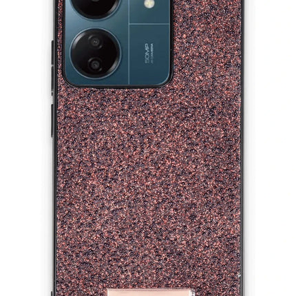 Xiaomi Redmi 13C Bright Simli Kapak Kılıf - Derin Mor
