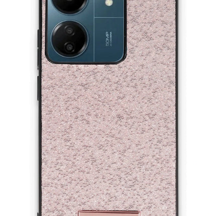Xiaomi Redmi 13C Bright Simli Kapak Kılıf - Pembe