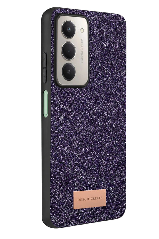 Xiaomi Redmi 15 4G Bright Simli Kapak Kılıf - Derin Mor 3