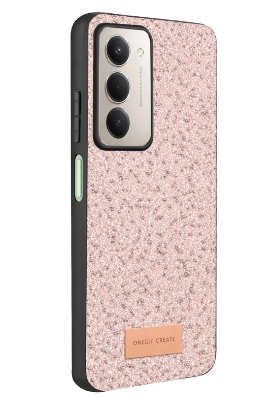 Xiaomi Redmi 15 4G Bright Simli Kapak Kılıf - Pembe 3
