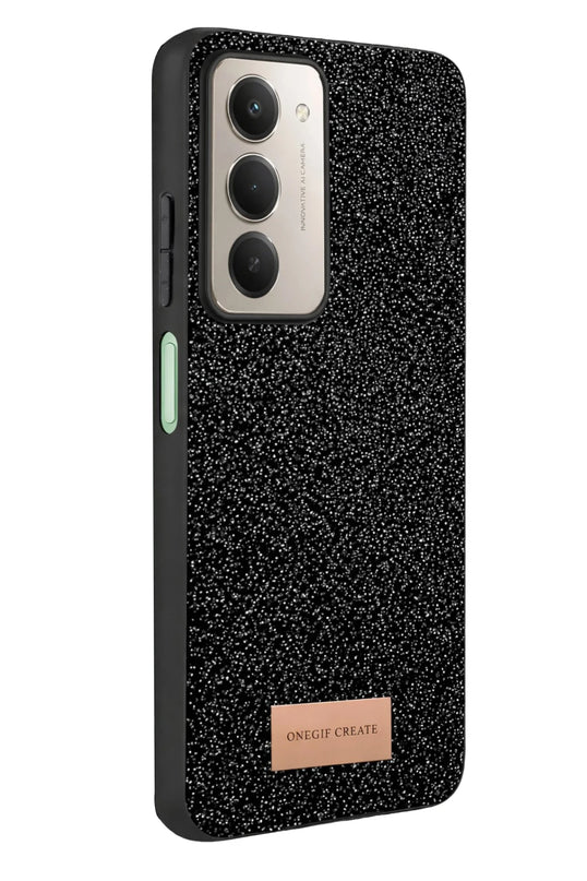 Xiaomi Redmi 15 4G Bright Simli Kapak Kılıf - Siyah 3