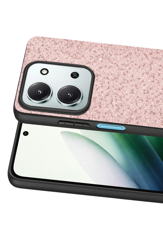 Xiaomi Redmi 15C 4G Bright Simli Kapak Kılıf - Pembe 2