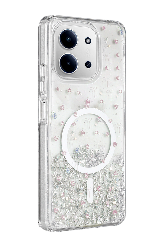 Xiaomi Redmi 15C 4G Misk Simli Magsafe Kapak Kılıf - Desen 1 2