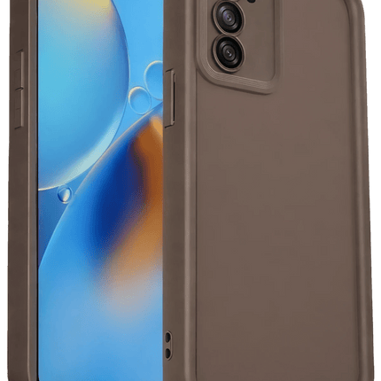 Oppo A16 Viera Silikon Kılıf - Kahverengi