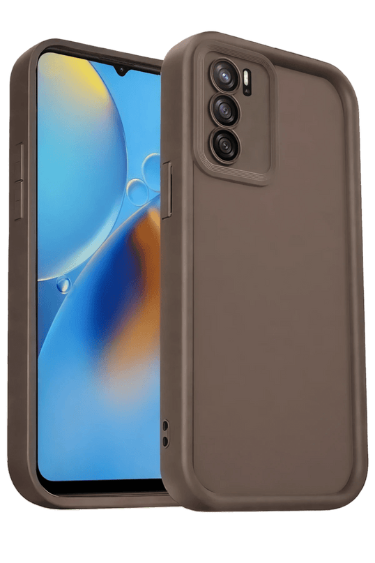 Oppo A16 Viera Silikon Kılıf - Kahverengi