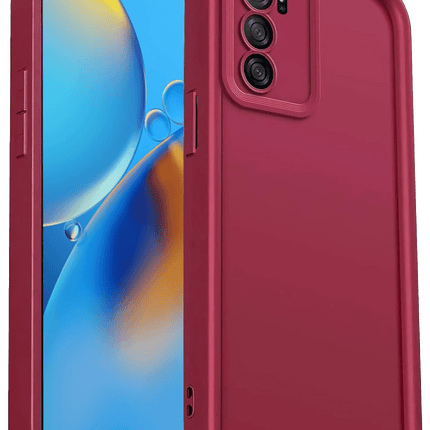 Oppo A16 Viera Silikon Kılıf - Bordo