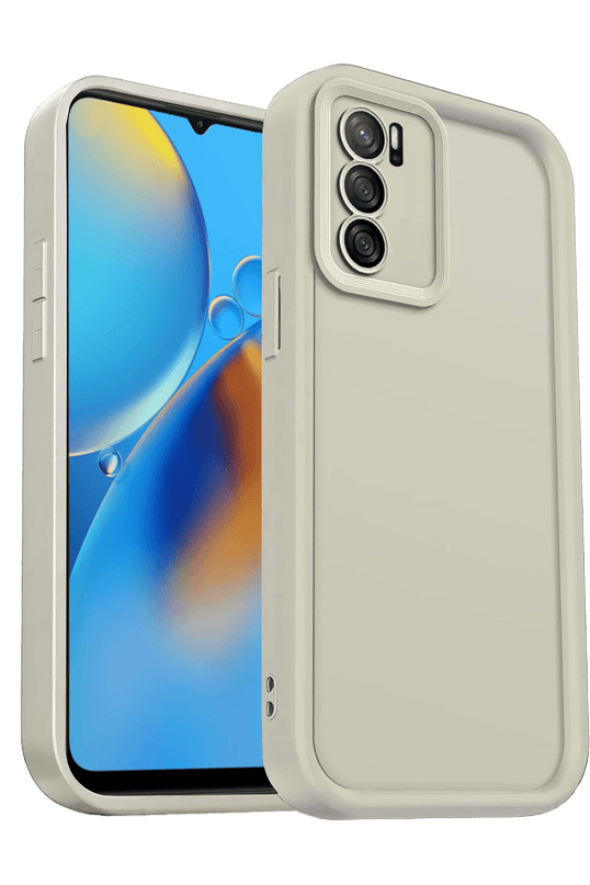 Oppo A16 Viera Silikon Kılıf - Krem