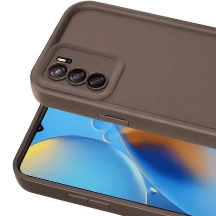 Oppo A16 Viera Silikon Kılıf - Kahverengi 2