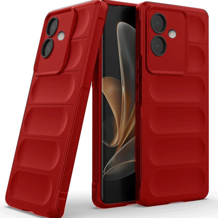 Oppo A3 Optimum Silikon Kılıf - Kırmızı