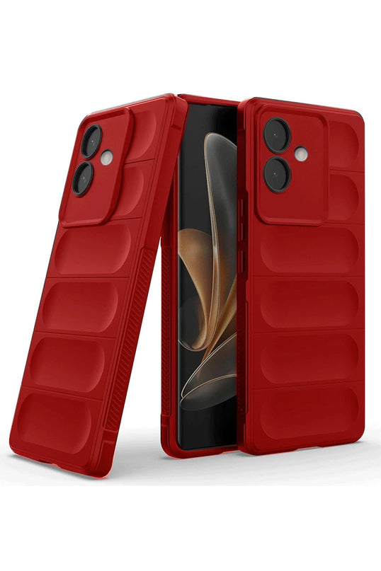Oppo A3 Optimum Silikon Kılıf - Kırmızı