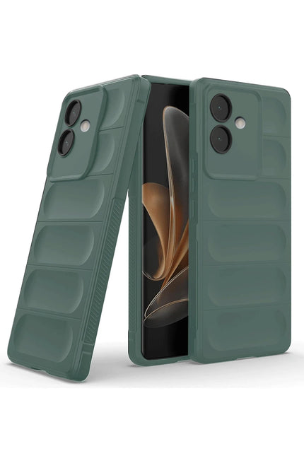 Oppo A3 Optimum Silikon Kılıf - Koyu Yeşil