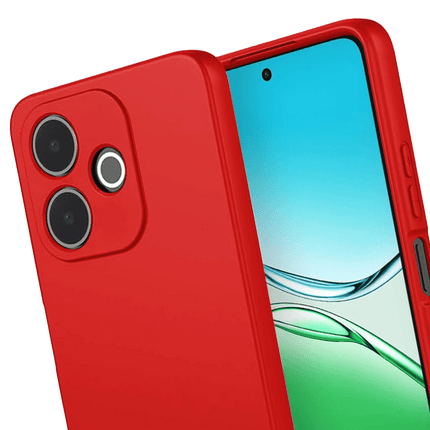 Oppo A5 Pro 4G First Silikon Kılıf - Kırmızı 3