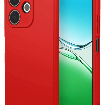 Oppo A5 Pro 4G First Silikon Kılıf - Kırmızı