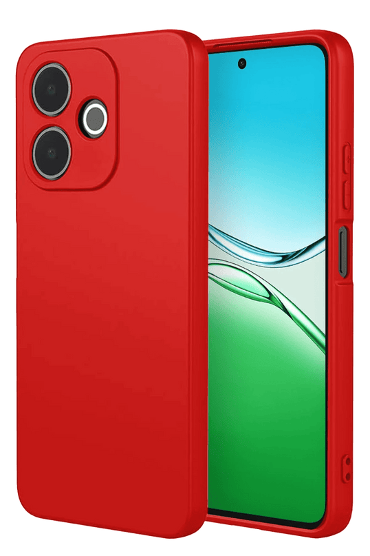 Oppo A5 Pro 4G First Silikon Kılıf - Kırmızı