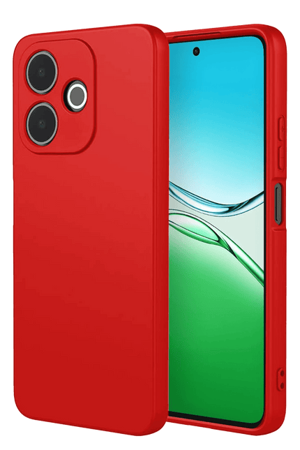 Oppo A5 Pro 4G First Silikon Kılıf - Kırmızı