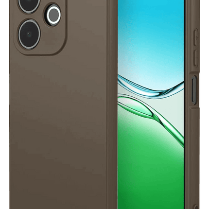 Oppo A5 Pro 4G First Silikon Kılıf - Kahverengi