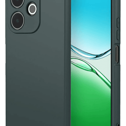 Oppo A5 Pro 4G First Silikon Kılıf - Koyu Yeşil