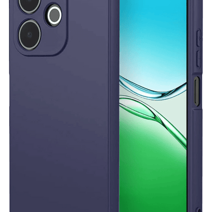Oppo A5 Pro 4G First Silikon Kılıf - Lacivert