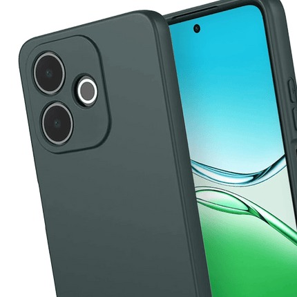 Oppo A5 Pro 4G First Silikon Kılıf - Koyu Yeşil 3