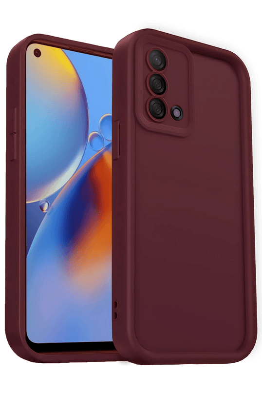Oppo A74 4G Viera Silikon Kılıf - Bordo