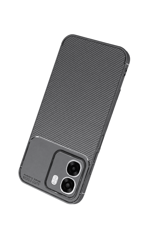 Oppo Oppo A6T 5G Auto Focus Karbon Kapak Kılıf - Gri 3