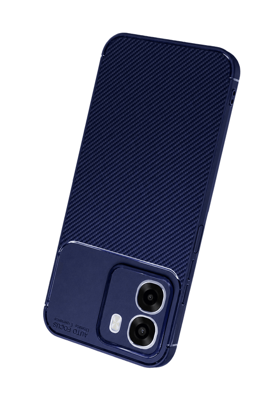 Oppo Oppo A6T 5G Auto Focus Karbon Kapak Kılıf - Lacivert 3