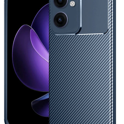 Oppo Reno 13F Auto Focus Karbon Kapak Kılıf - Lacivert