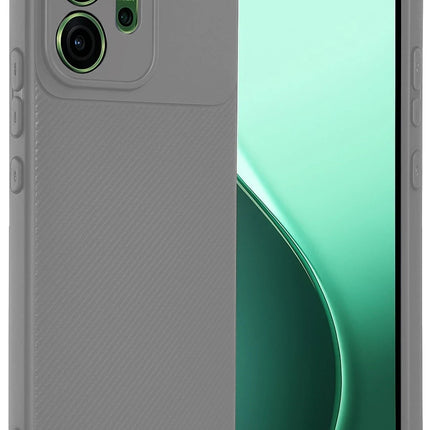 Oppo Reno 14F Auto Focus Karbon Kapak Kılıf - Gri
