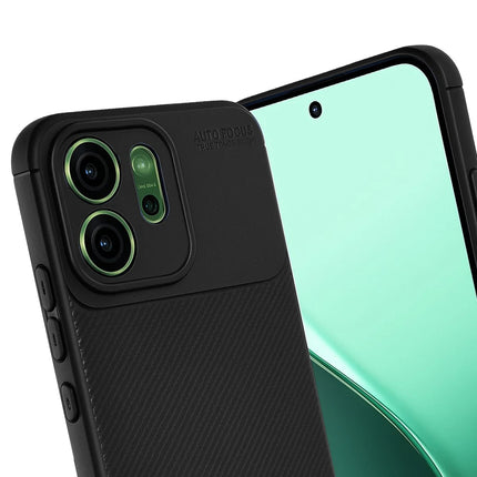 Oppo Reno 14F Auto Focus Karbon Kapak Kılıf - Siyah 3