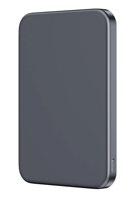 PB59 Glossey 5.000 mAh 20W Type-C ve 15W Kablosuz Şarj Destekli Magsafe Powerbank - Titanyum Gri 2