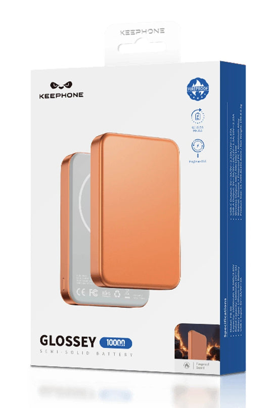 PB60 Glossey 10.000 mAh 22.5W USB 20W Type-C ve 15W Kablosuz Şarj Semi Solid Destekli Magsafe Powerbank 4