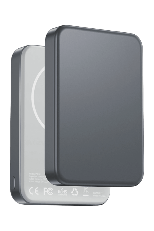 PB60 Glossey 10.000 mAh 22.5W USB 20W Type-C ve 15W Kablosuz Şarj Semi Solid Destekli Magsafe Powerbank