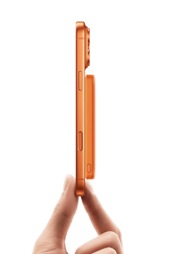 PB67 Shanks 5.000 mAh 25W Qi2 MagSafe ve Semi Solid Destekli Powerbank - Turuncu 4