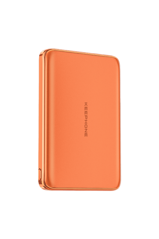 PB67 Shanks 5.000 mAh 25W Qi2 MagSafe ve Semi Solid Destekli Powerbank - Turuncu 3