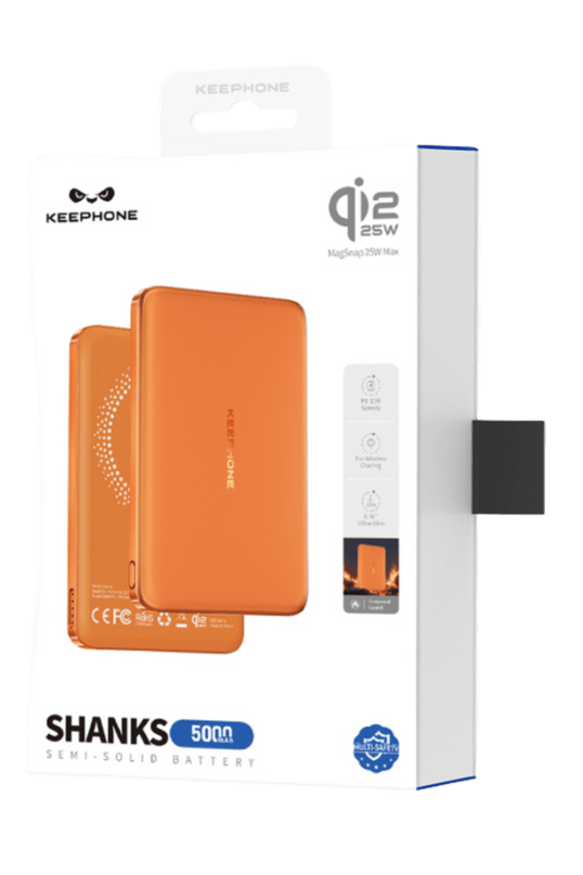 PB67 Shanks 5.000 mAh 25W Qi2 MagSafe ve Semi Solid Destekli Powerbank - Siyah 4
